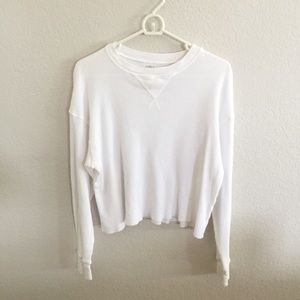 Brandy Melville Slightly Cropped Long Sleeve Top